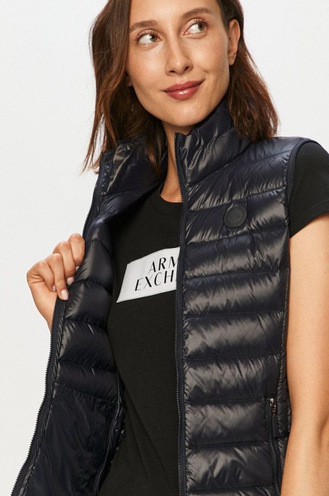 Armani Exchange Пухова безрукавка колір темно-синій (643911) фото 7
