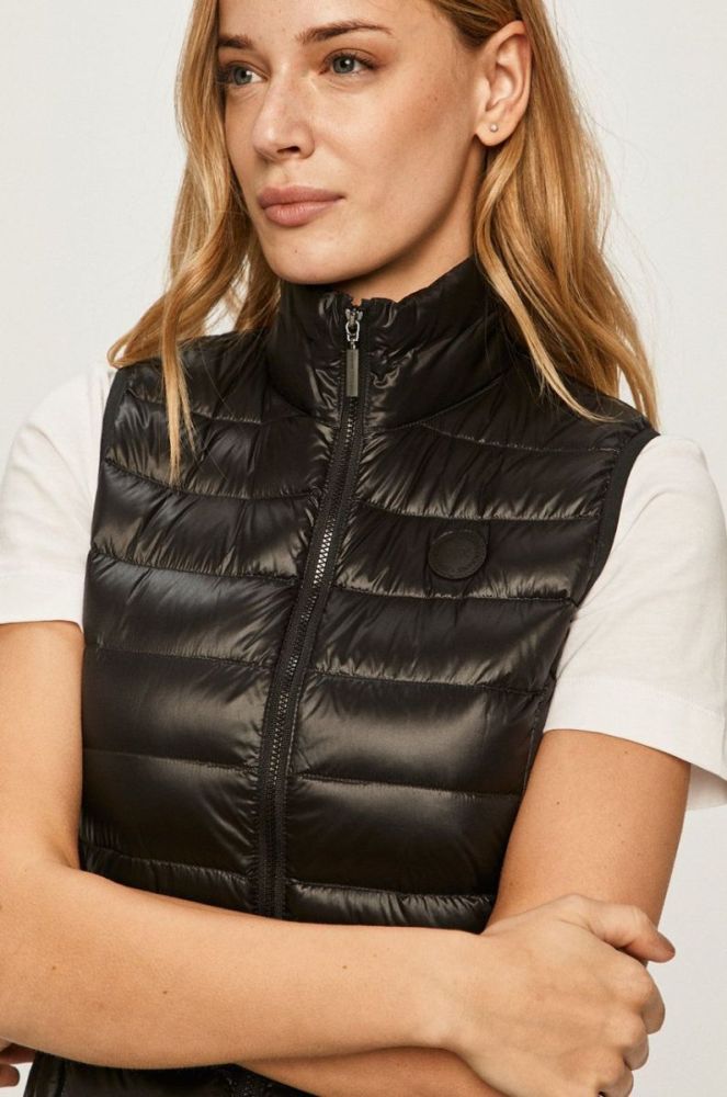 Armani Exchange - Пухова безрукавка колір чорний фото 4