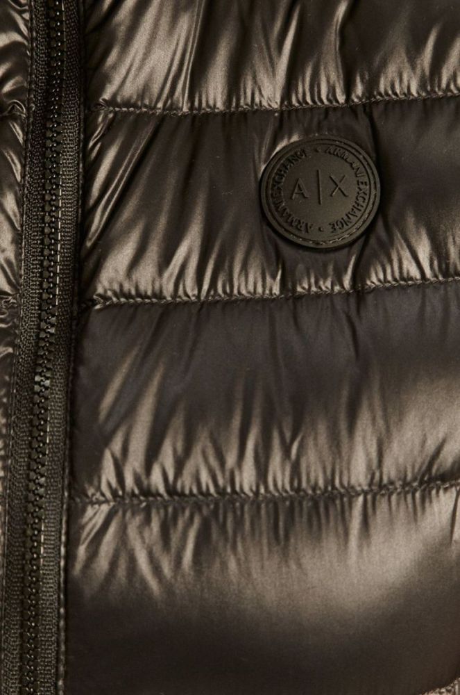 Armani Exchange - Пухова безрукавка колір чорний фото 5