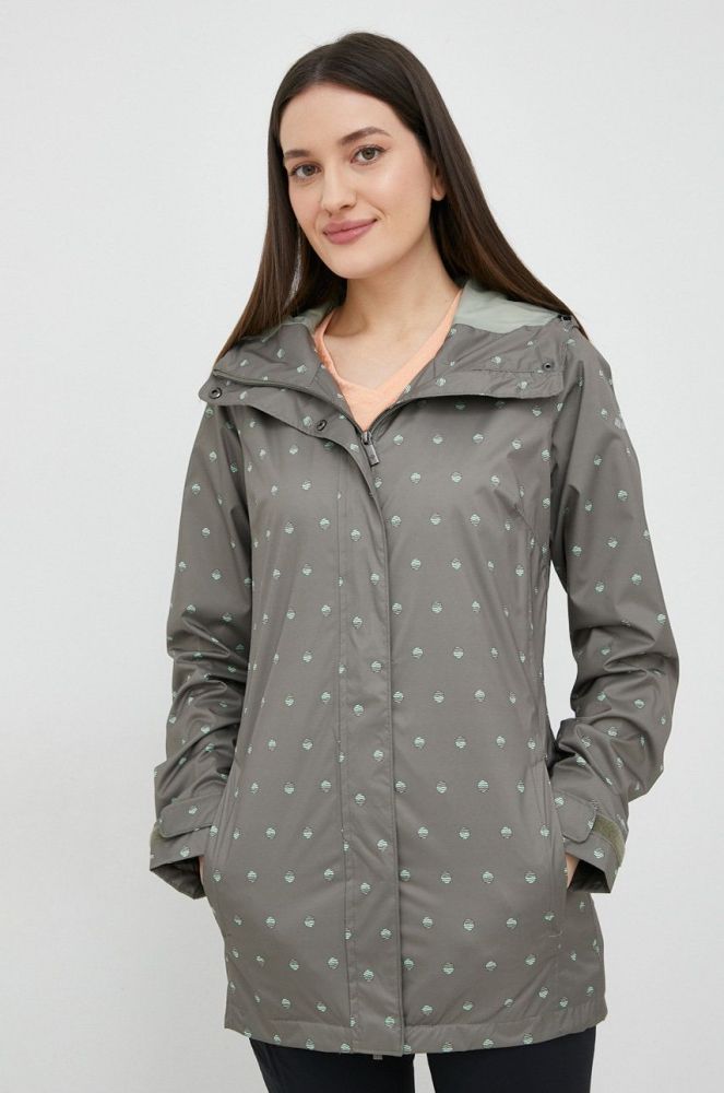 Дощовик Columbia Splash A Little II Jacket жіноча колір зелений перехідна