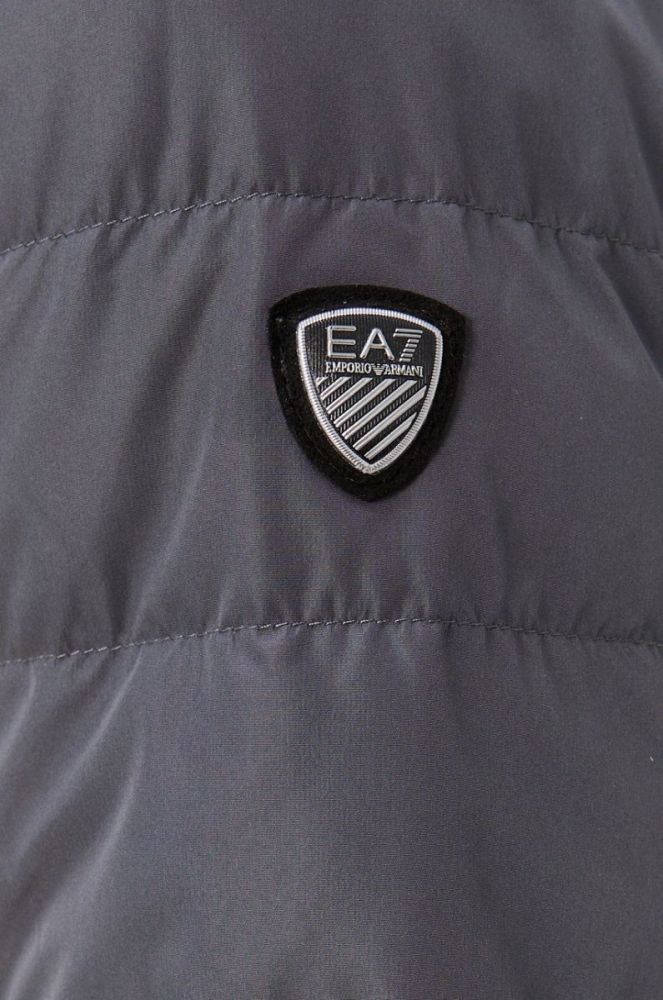 Пухова куртка EA7 Emporio Armani чоловіча колір сірий зимова фото 5