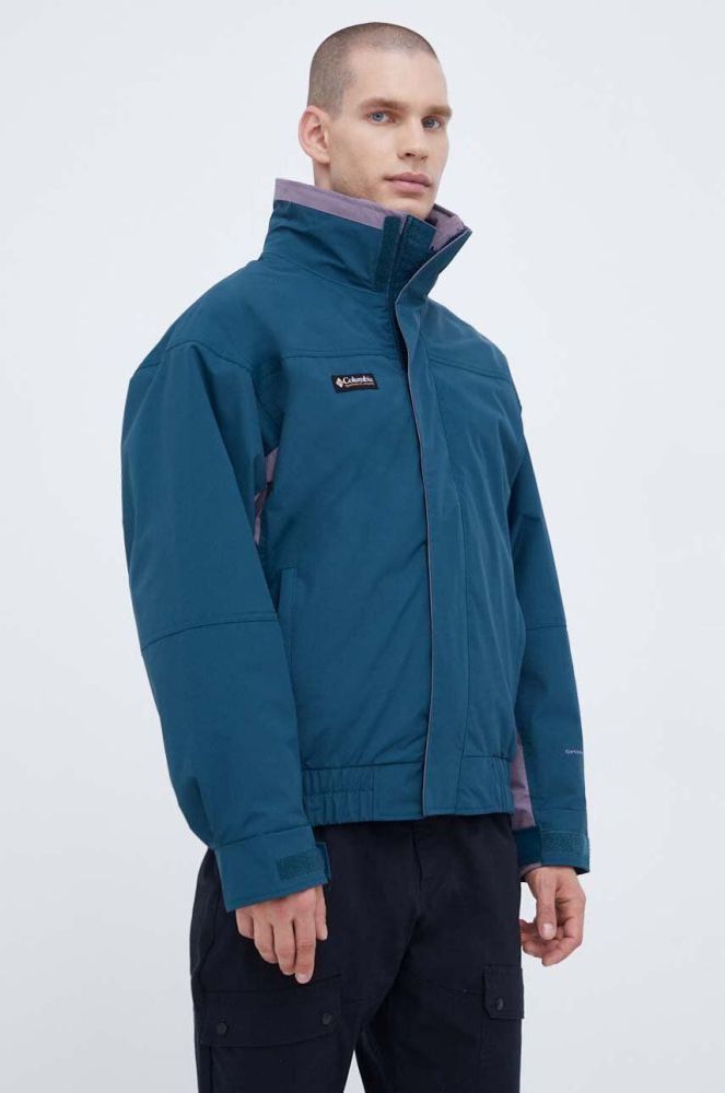 Куртка outdoor Columbia колір бірюзовий перехідна