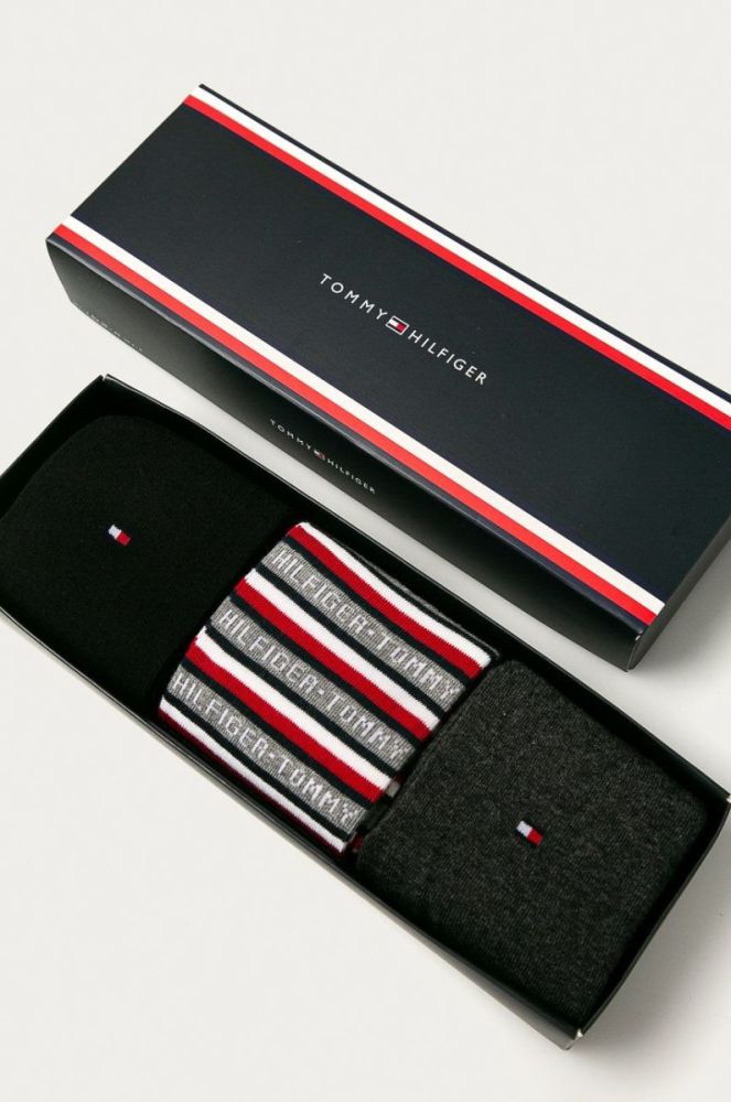 Tommy Hilfiger - Шкарпетки (3-pack) колір чорний фото 2