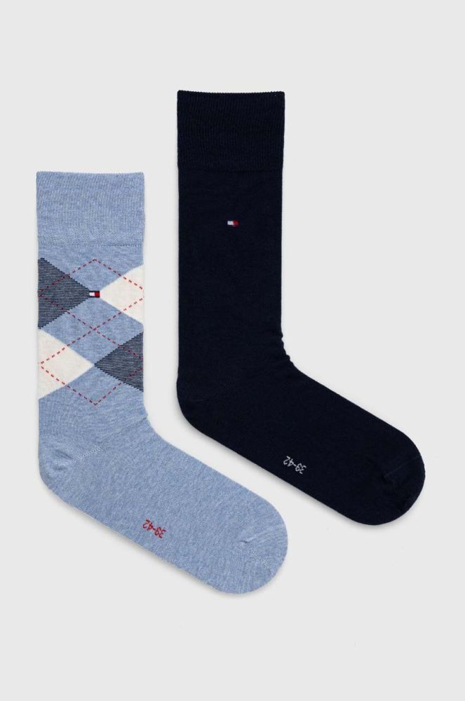 Шкарпетки Tommy Hilfiger 2-pack чоловічі колір блакитний (2992319)