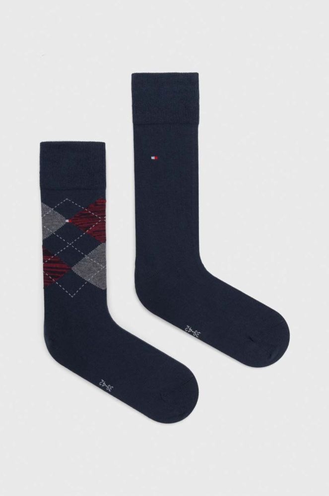 Шкарпетки Tommy Hilfiger 2-pack чоловічі колір синій (3514482)