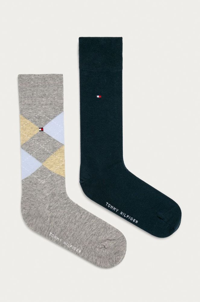 Шкарпетки Tommy Hilfiger 2-pack чоловічі колір сірий (1321955)