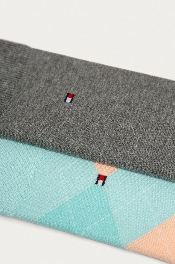 Шкарпетки Tommy Hilfiger 2-pack чоловічі колір бірюзовий фото 2