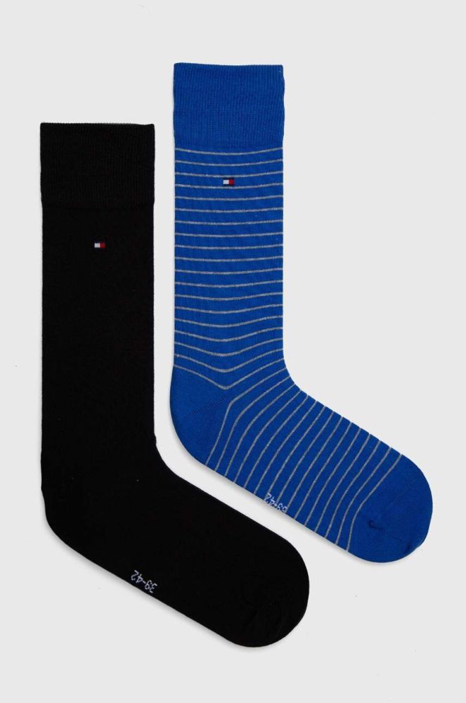 Шкарпетки Tommy Hilfiger 2-pack чоловічі колір блакитний (3511178)