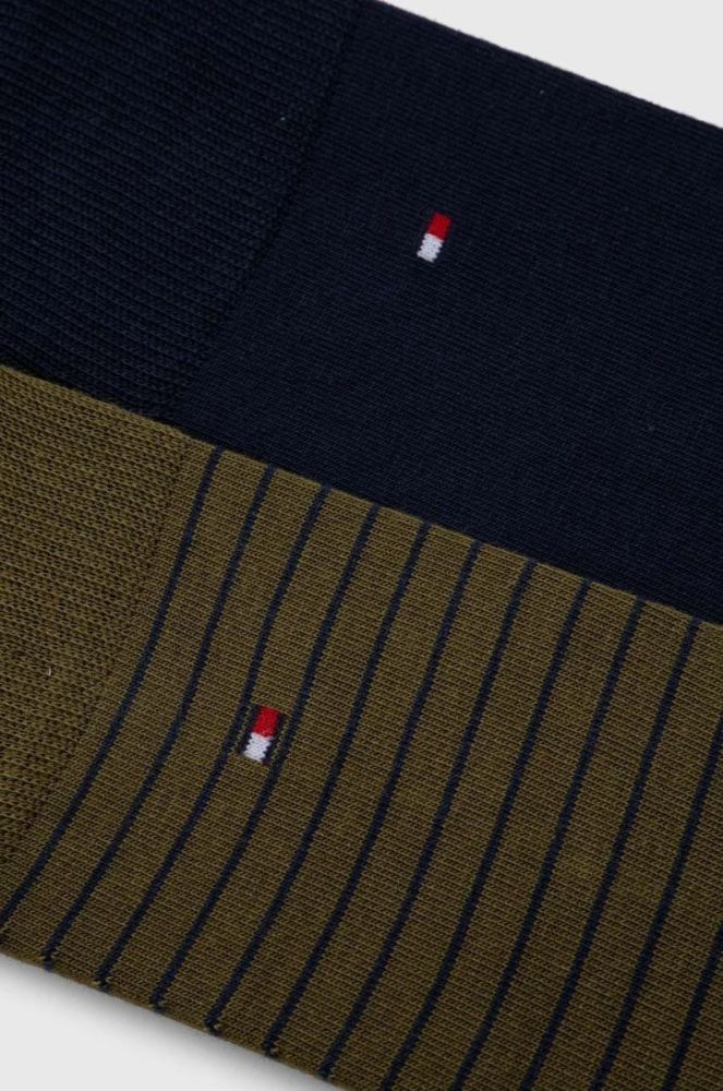 Шкарпетки Tommy Hilfiger 2-pack чоловічі колір зелений (3511180) фото 2