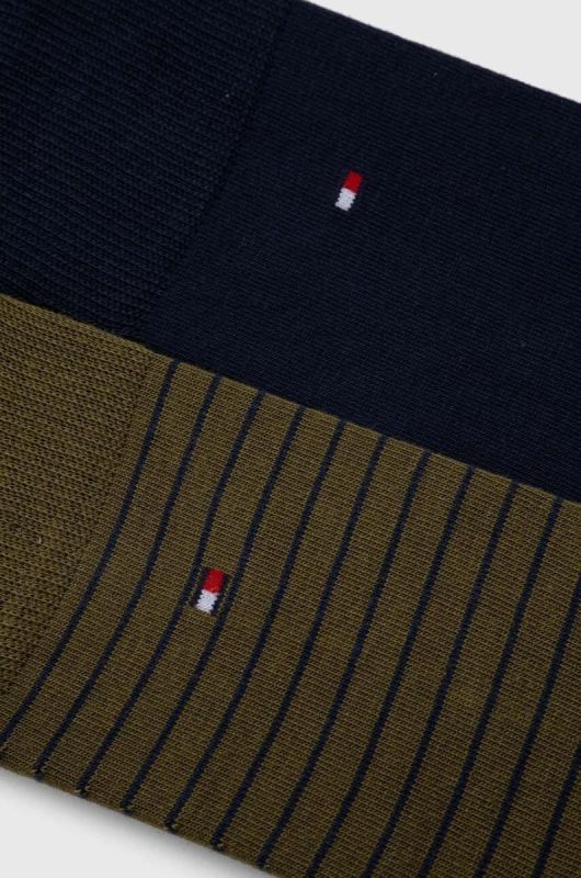 Шкарпетки Tommy Hilfiger 2-pack чоловічі колір зелений (3511180) фото 2