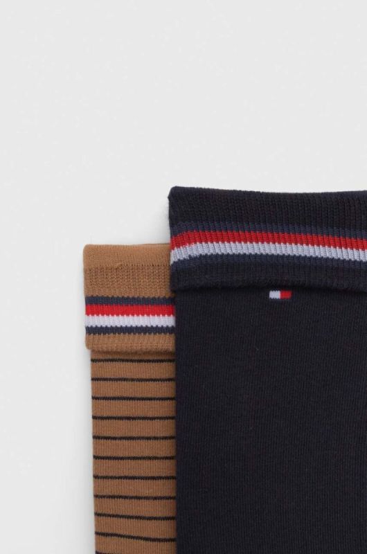 Шкарпетки Tommy Hilfiger 2-pack чоловічі колір коричневий (3511182) фото 2