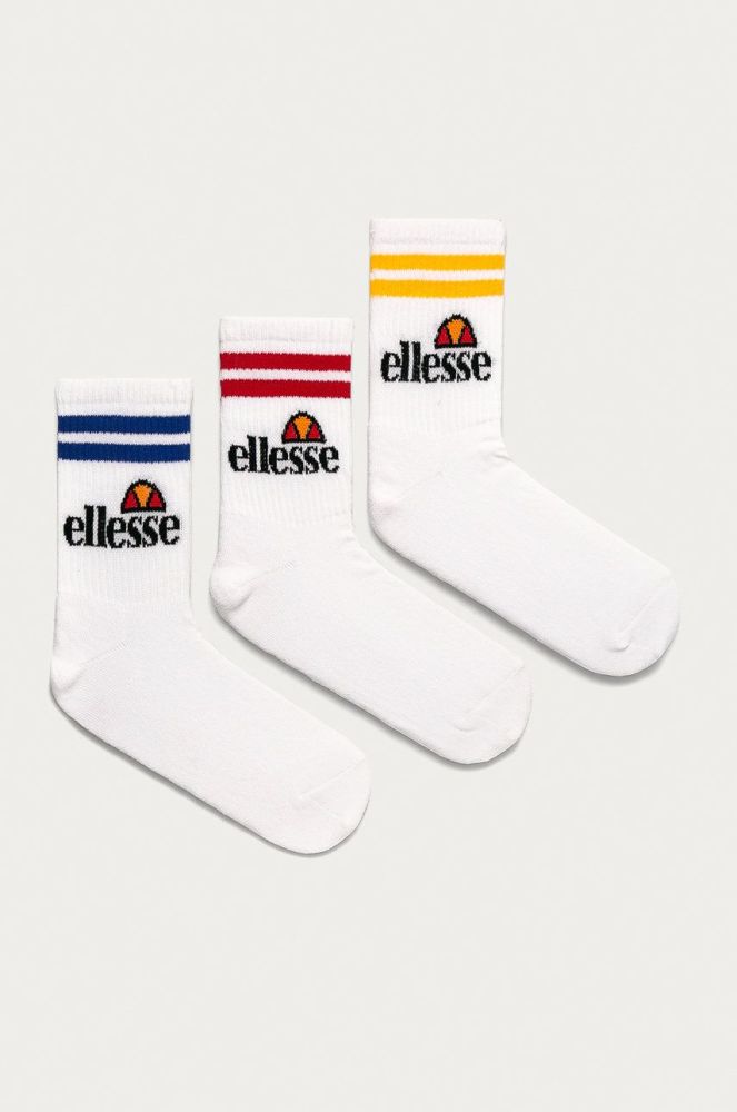 Ellesse - Шкарпетки (3-pack) SAAC1208-BLACK колір білий