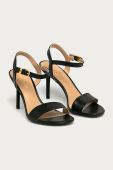 Lauren Ralph Lauren - Шкіряні сандалі колір чорний (631359)