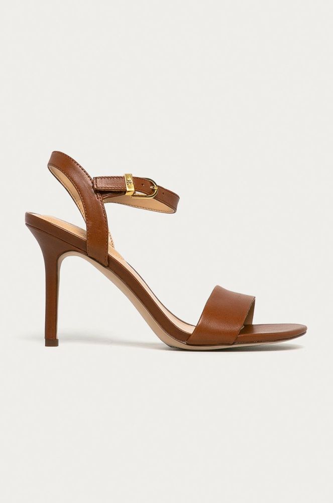 Lauren Ralph Lauren - Шкіряні сандалі колір коричневий (630404)