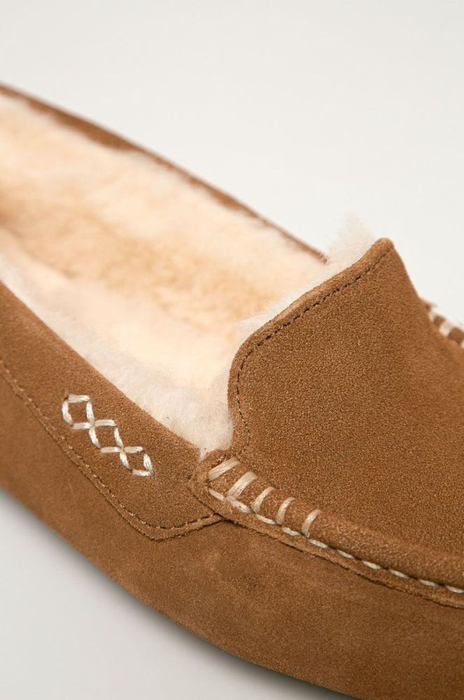 UGG - Замшеві тапочки Ansley колір коричневий фото 5