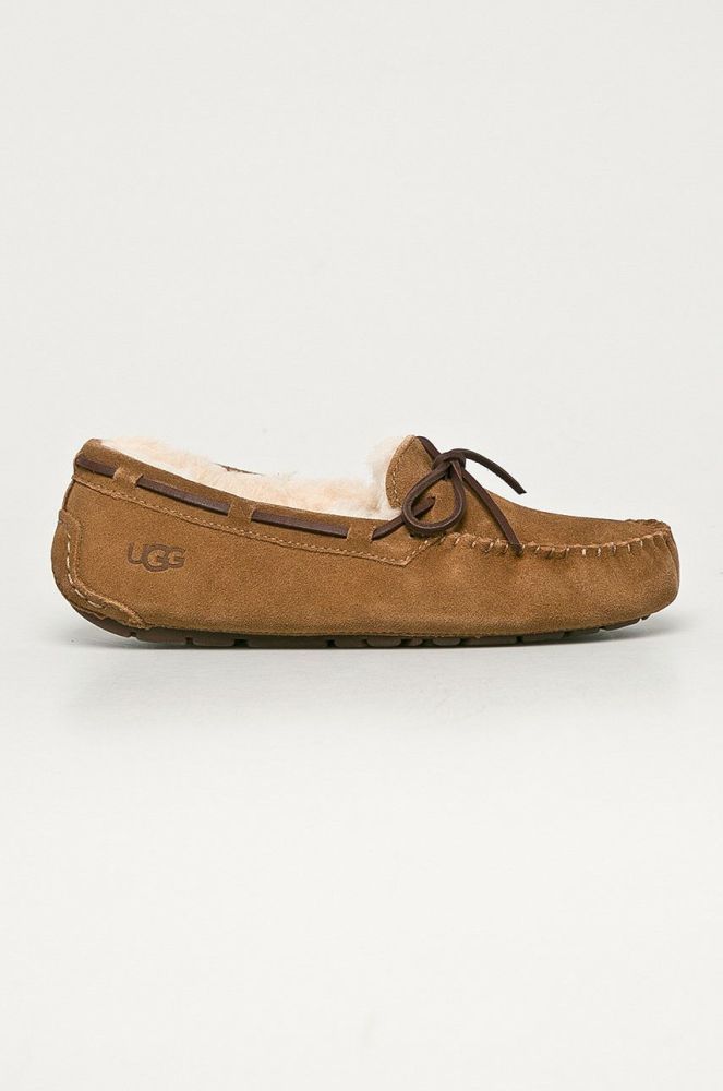 UGG - Замшеві тапочки Dakota колір коричневий (784971)