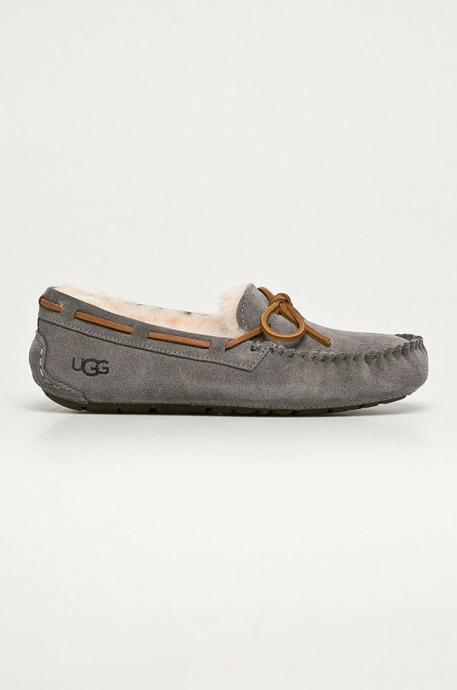 UGG - Замшеві тапочки Dakota колір сірий (784793)