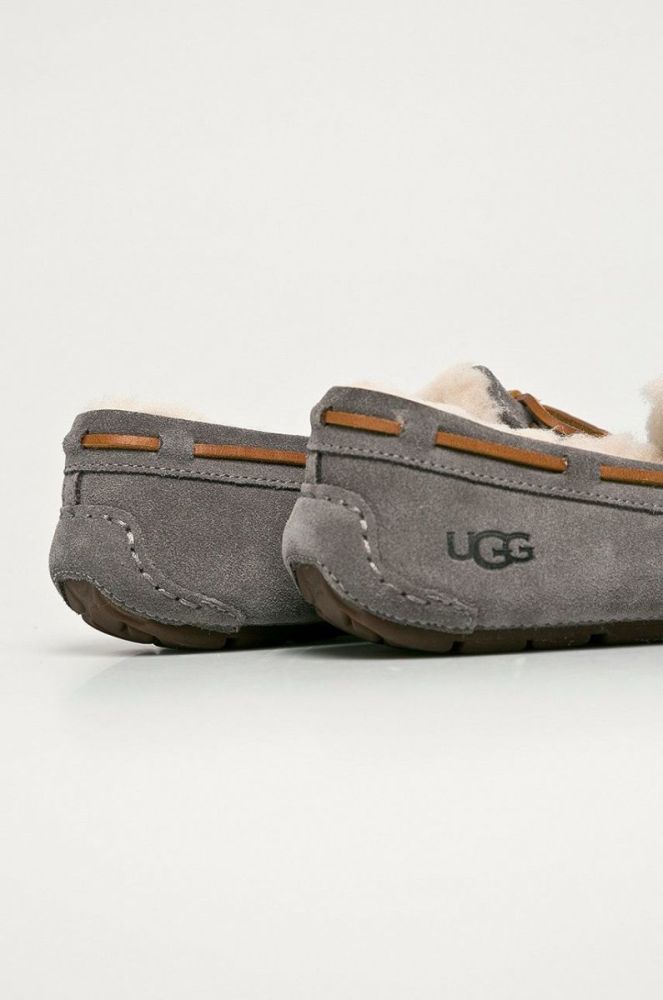 UGG - Замшеві тапочки Dakota колір сірий (784793) фото 3