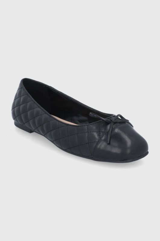 Шкіряні балетки Aldo колір чорний на плоскому ходу фото 2