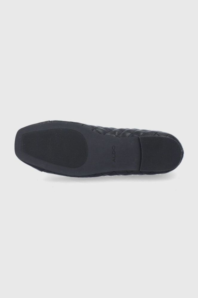 Шкіряні балетки Aldo колір чорний на плоскому ходу фото 5