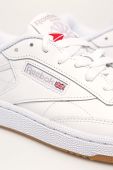 Шкіряні кросівки Reebok Classic CLUB C 85 колір білий Шкіряні кросівки Reebok Classic CLUB C 85 колір білий