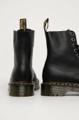 Шкіряні черевики Dr. Martens жіночі колір чорний на плоскому ходу (769580)