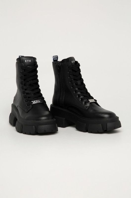 Steve Madden - Шкіряні черевики Tanker колір чорний фото 2
