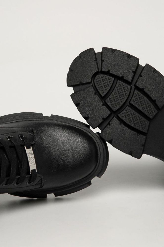 Steve Madden - Шкіряні черевики Tanker колір чорний фото 4