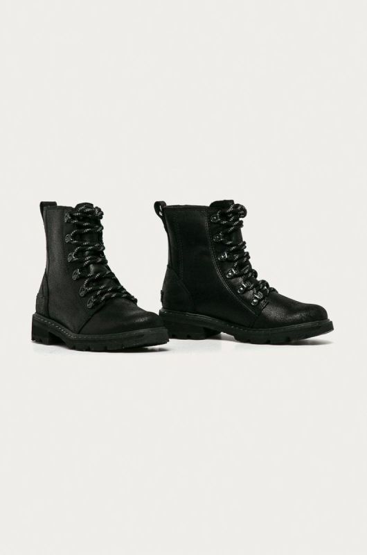 Sorel - Шкіряні черевики Lennox Lace колір чорний фото 2