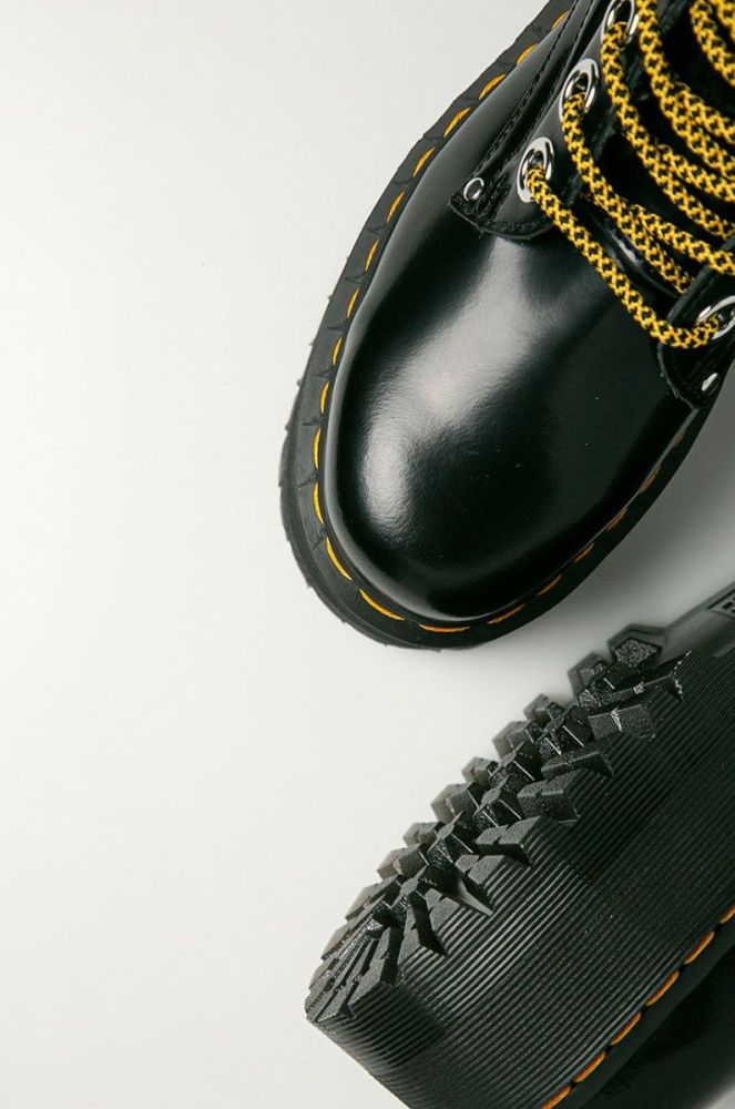 Dr. Martens - Шкіряні черевики Jadon Max 25566001-Black колір чорний фото 4