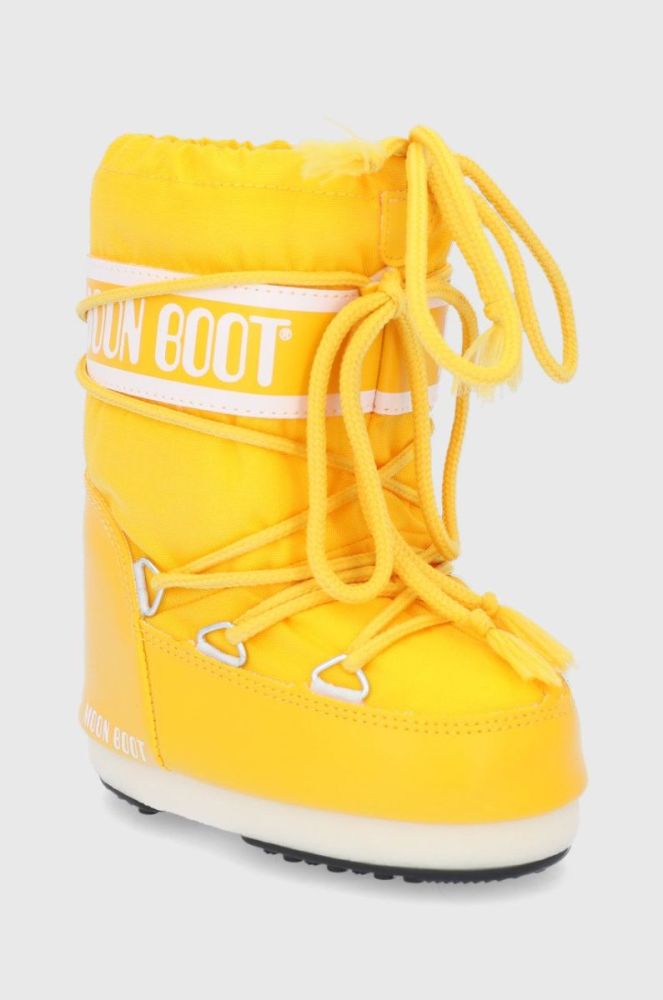 Moon Boot - Дитячі чоботи Classic Nylon колір жовтий (1749353) фото 2