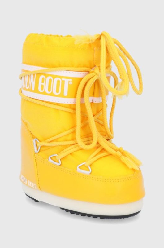 Moon Boot - Дитячі чоботи Classic Nylon колір жовтий (1749353) фото 2