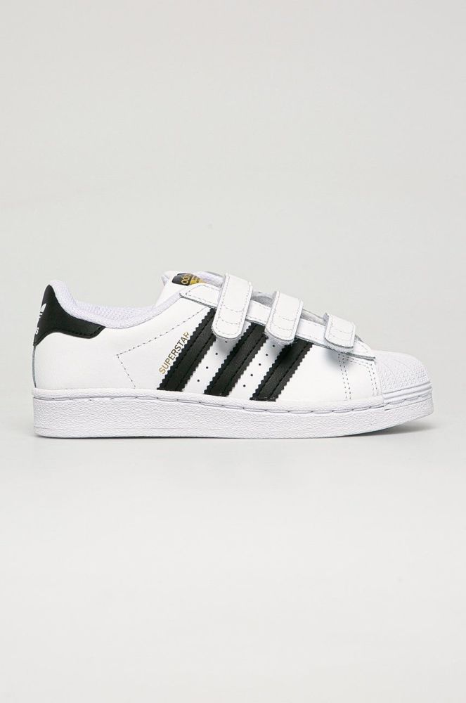 adidas Originals - Дитячі шкіряні кросівки Superstar EF4838 колір білий