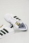 adidas Originals - Дитячі шкіряні кросівки Superstar FU7714 колір білий