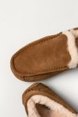 UGG - Шкіряні тапочки Ascot колір коричневий