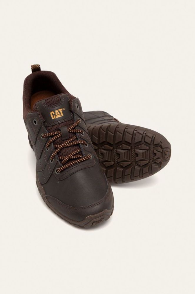 Caterpillar - Шкіряні туфлі Instruct Casual колір зелений фото 4