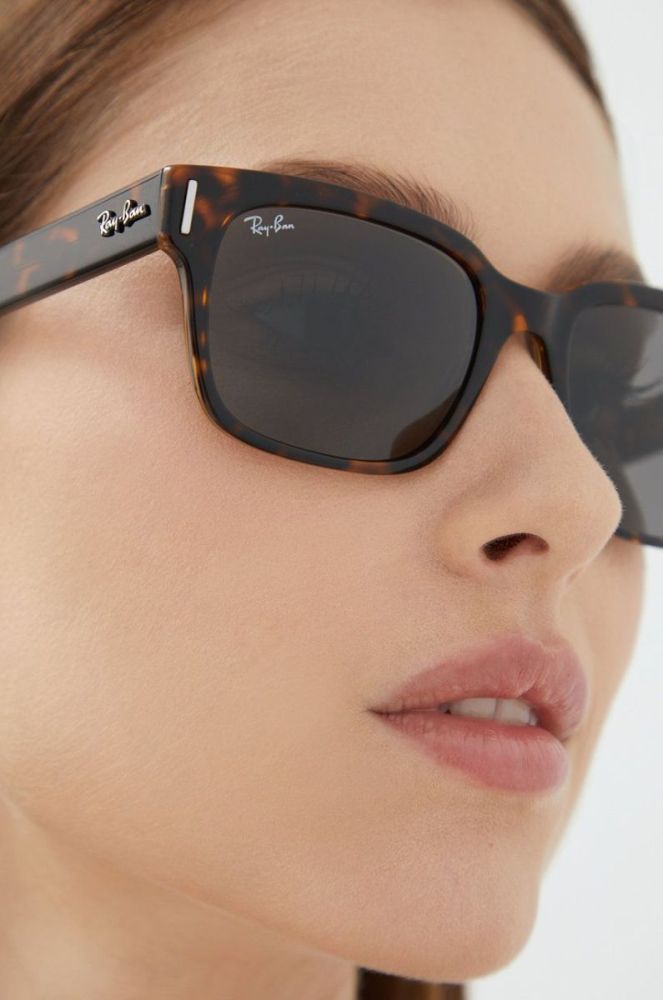 Ray-Ban - Окуляри JEFFREY колір коричневий фото 6