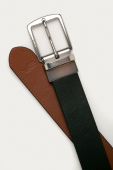 Polo Ralph Lauren - Двосторонній шкіряний ремінь колір чорний