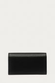 Emporio Armani - Шкіряний гаманець колір чорний (689240)