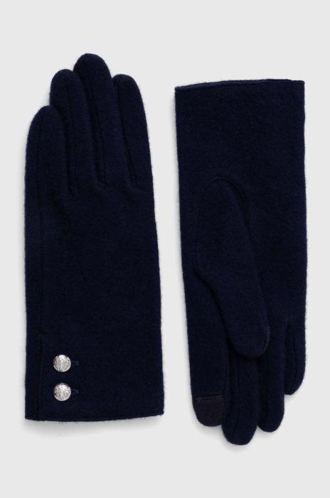 Вовняні рукавички Lauren Ralph Lauren колір синій