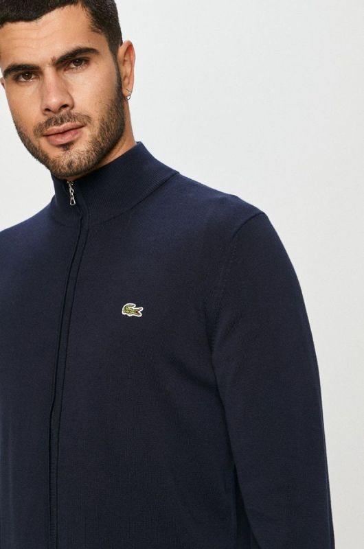 Чоловічий бавовняний Lacoste колір темно-синій фото 4