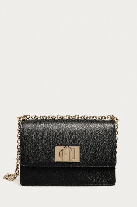 Furla - Шкіряна сумочка Bafkaco колір чорний