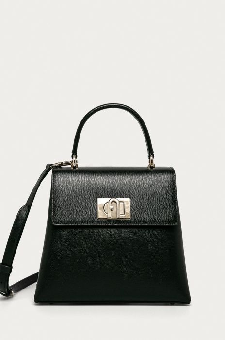 Furla - Шкіряна сумочка Bakpaco колір чорний