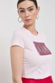 Бавовняна футболка Armani Exchange колір рожевий (3114770)
