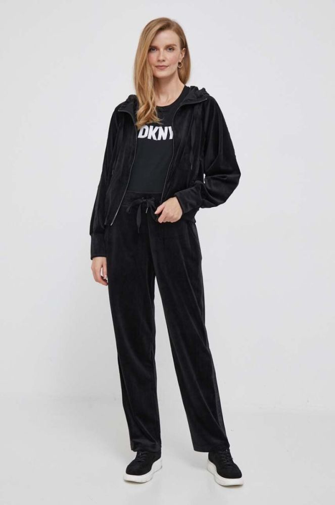 Бавовняна футболка Dkny колір чорний (3448694) фото 2