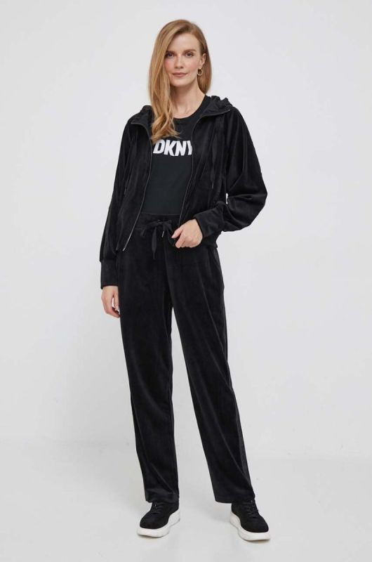 Бавовняна футболка Dkny колір чорний (3448694) фото 2