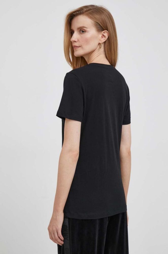 Бавовняна футболка Dkny колір чорний (3448694) фото 3