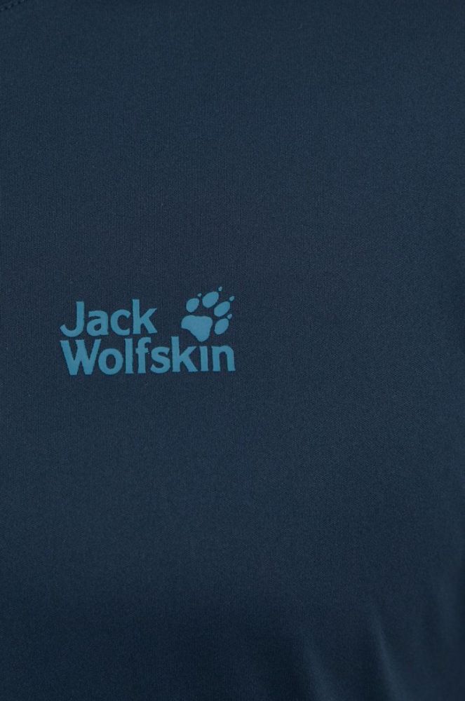 Спортивна футболка Jack Wolfskin Tech колір синій однотонна (2605726) фото 4