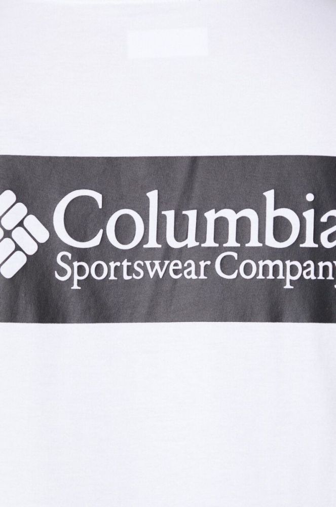 Бавовняна футболка Columbia North Cascades колір білий з принтом 1834041-575 фото 6