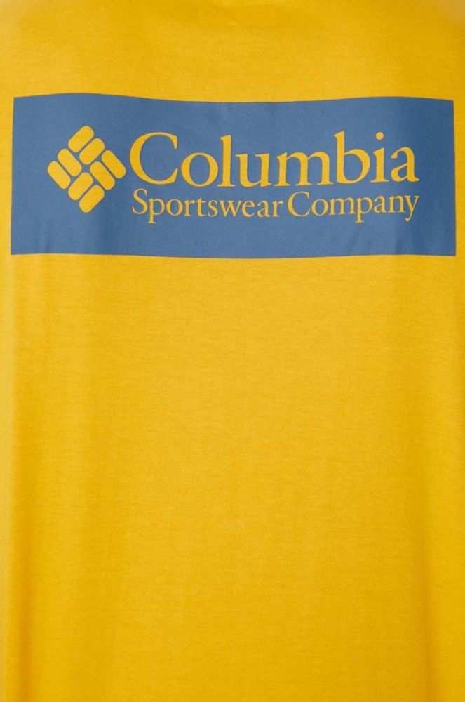 Бавовняна футболка Columbia North Cascades колір зелений з принтом 1834041-575 фото 5